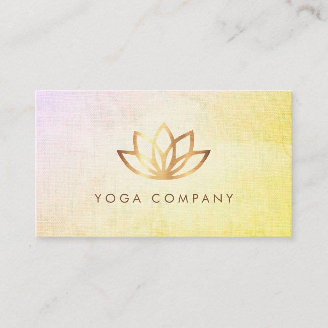 Carte de visite de cru d'instructeur de yoga de (Devant)