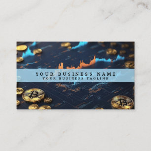 Carte de visite de crypto-monnaie de Financial Ana