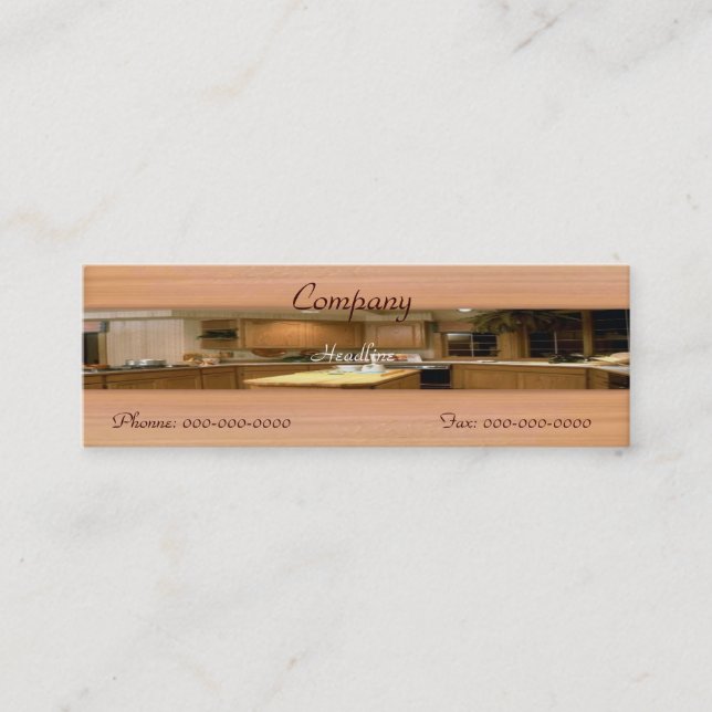 Carte de visite de cuisine (Devant)