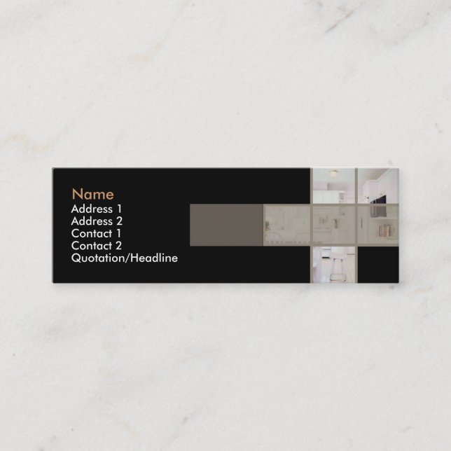 Carte de visite de cuisine moderne (Devant)