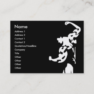 Carte de visite de culturisme