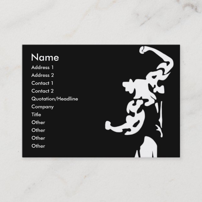 Carte de visite de culturisme (Devant)