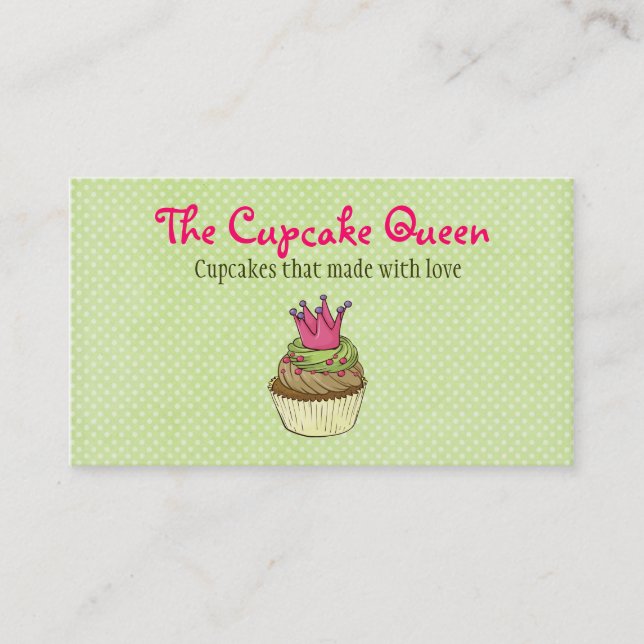 Carte de visite de cupcakes (Devant)