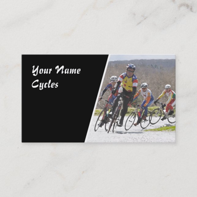 Carte de visite de cycles d'emballage (Devant)