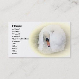 Carte de visite de cygne de Sost