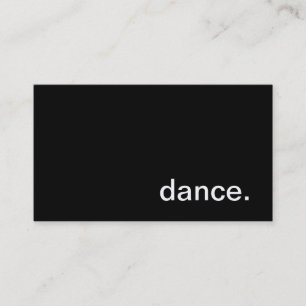 Carte de visite de danse