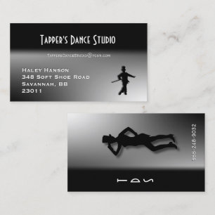 Carte de visite de danse - Black n Silver