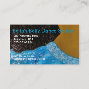 Carte de visite de danse de ventre