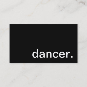 Carte de visite de danseur