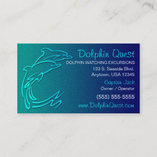 Carte de visite de dauphin