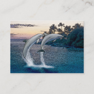 Carte de visite de dauphins de la Floride