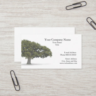Carte de visite de découpage de l'arbre du paysage