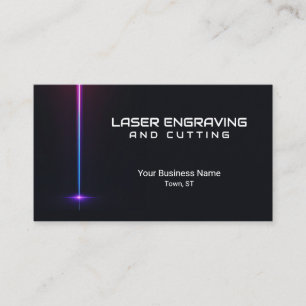 Carte de visite de découpe de gravure laser