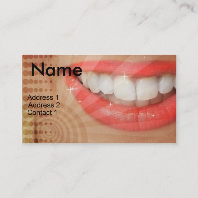 CARTE DE VISITE DE DENTISTE (Devant)