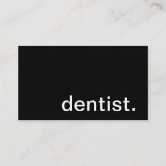 Carte de visite de dentiste