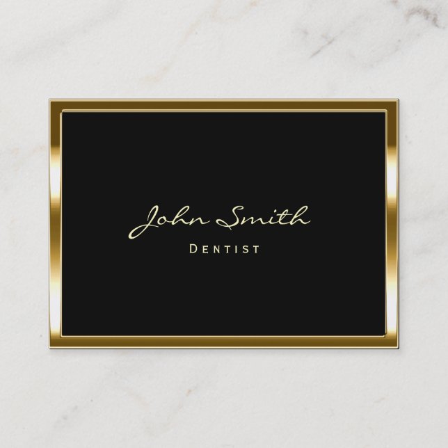 Carte de visite de dentiste de la frontière aurifè (Devant)