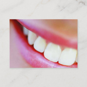 carte de visite de dentiste souriant
