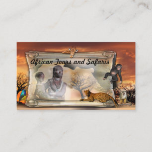 Carte de visite de design africain