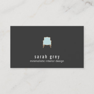 Carte de visite de Design d'intérieur minimal