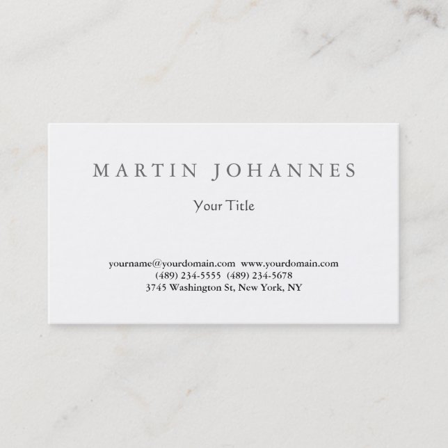 Carte de visite de design professionnel extraordin (Devant)
