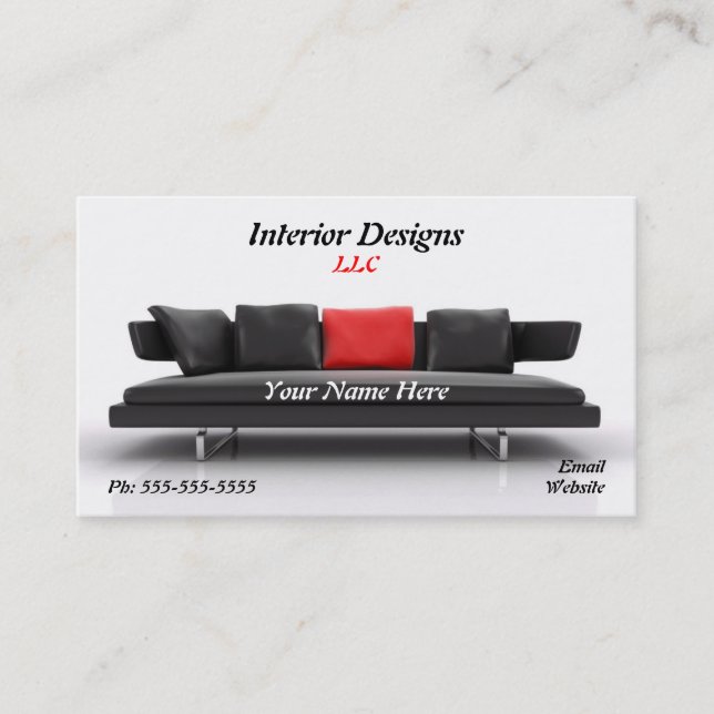 carte de visite de designer (Devant)