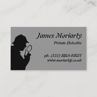 Carte de visite de détective privé/investigateur