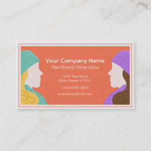 Carte de visite de deux dames Wearables fait main