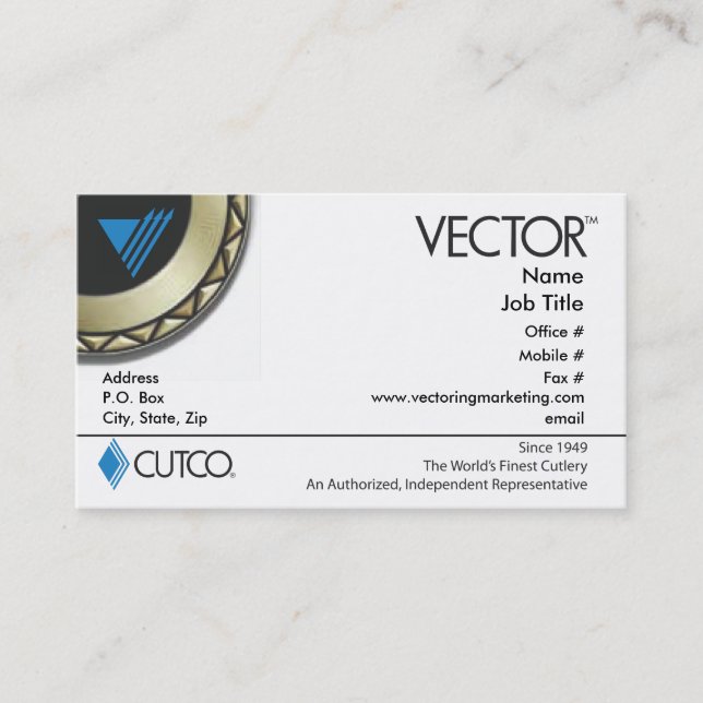 Carte de visite de directeur (Devant)
