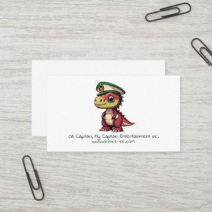 Carte de visite de divertissement avec logo Dinosa
