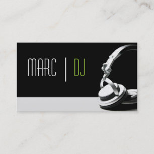 Carte de visite de divertissement de DJ Music Club