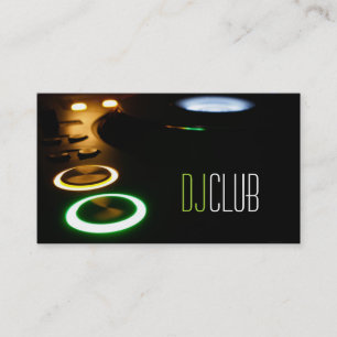 Carte de visite de divertissement du club de musiq
