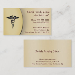 Carte de visite de docteur Medical Symbol de