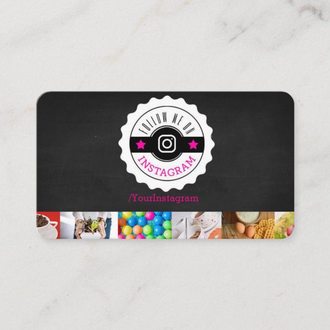 Carte de visite de dossiers Instagram (Devant)