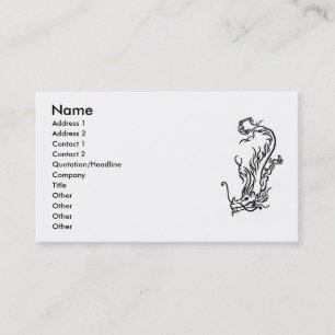 Carte de visite de dragon plongée
