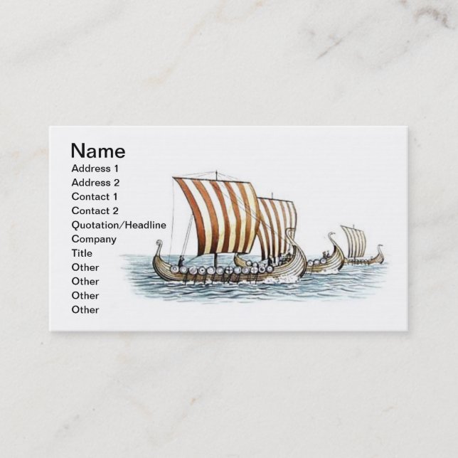 Carte de visite de Drakkar (Devant)
