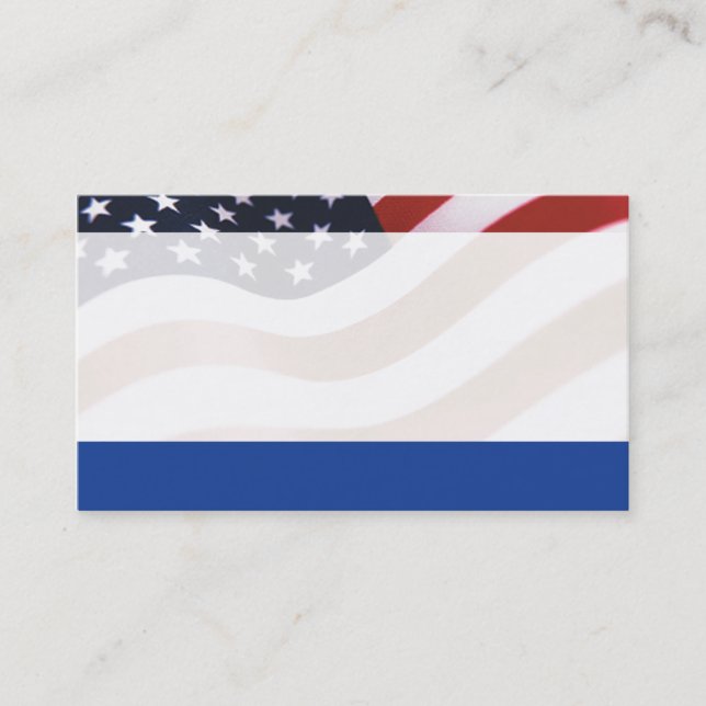 Carte de visite de drapeau (Devant)