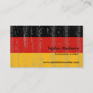 Carte de visite de drapeau de l'Allemagne