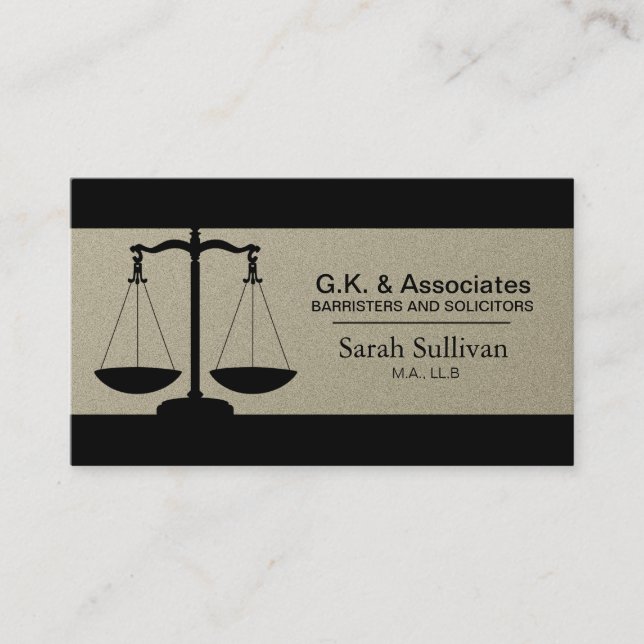 Carte de visite de droit - Avocat simple en pubero (Devant)