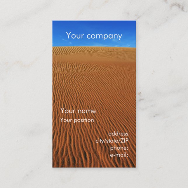 Carte de visite "de dune de sable" (Devant)