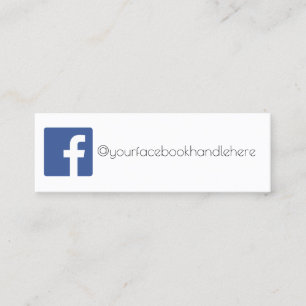 carte de visite de facebook