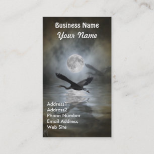 Carte de visite de faune Great Blue Heron