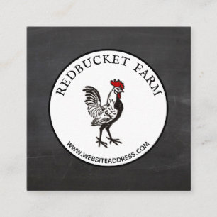 Carte de visite de ferme de campagne de l'Emblem d