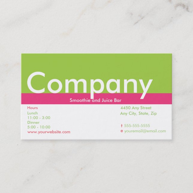 Carte de visite de fidélité client (Devant)
