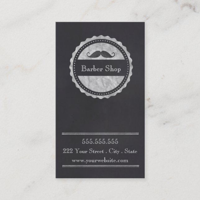 Carte de visite de fidélité de client de salon de (Devant)