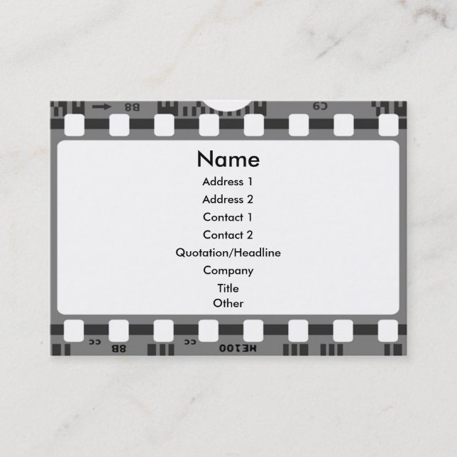 carte de visite de film (Devant)
