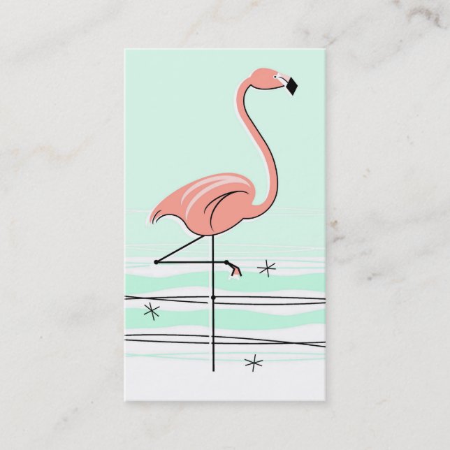 Carte de visite de Flamant rose (Devant)