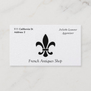 Carte de visite de Fleur De Lis