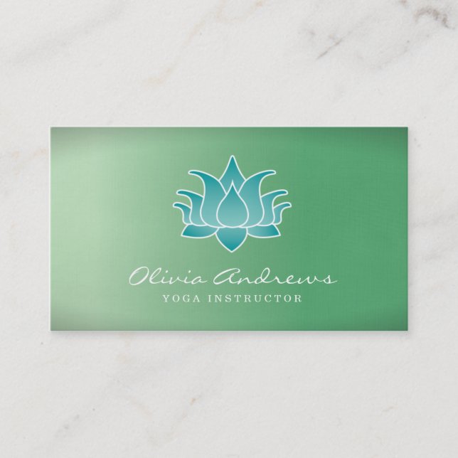 Carte de visite de fleur de Lotus (Devant)