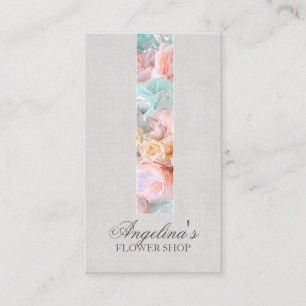 Carte de visite de fleuriste de bande de fleur de