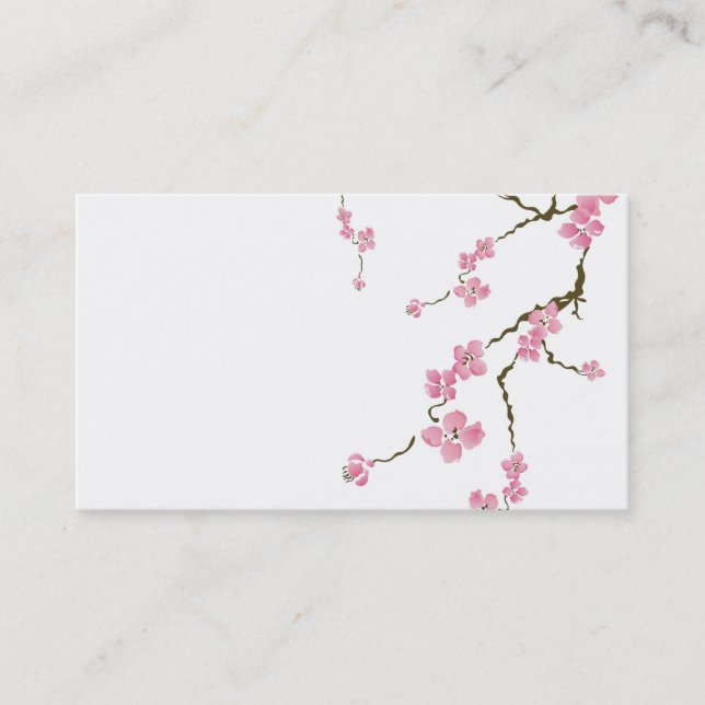 Carte de visite de fleurs de cerisier (Devant)